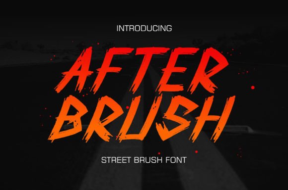 After Brush: A Modern Display Font for Editorial Elegance