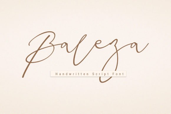 Baleza: A Handwritten Font for Editorial Elegance