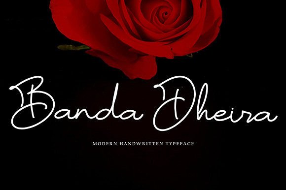 Banda Dheira: A Handwritten Font for Elegant Web Design