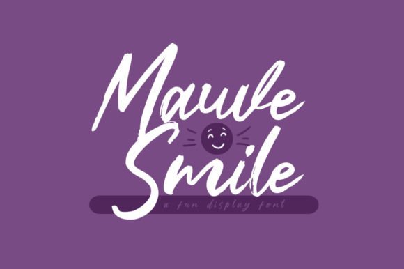 Bring Charm to Your Creations with Mauve Smile Font
