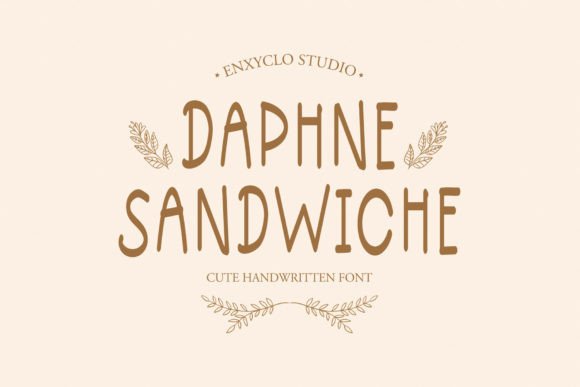 Discover Daphne Sandwiche: A Playful Handwritten Font