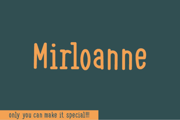 Discover Mirloanne: A Unique Handwritten Font for Creative Campaigns