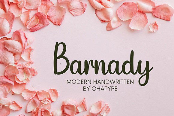 Discover the Charm of Barnady: A Handwritten Font for Web Design