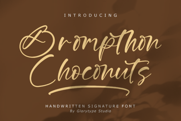 Discover the Charm of Brompthon Choconuts Font