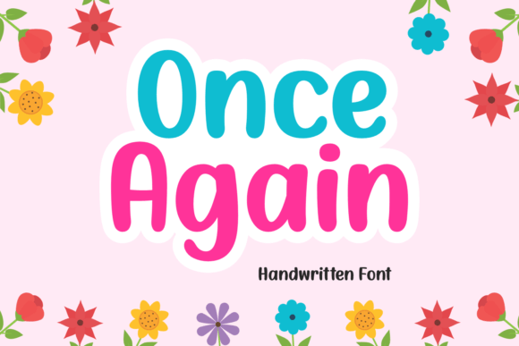Discover the Charm of Once Again: A Handwritten Font for Editorial Design