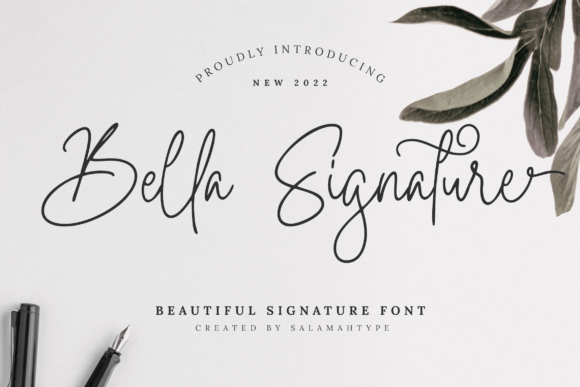 Discover the Elegance of Bella Signature Font
