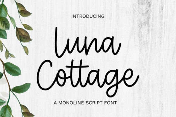 Discover the Elegance of Luna Cottage Font for Your Handmade Creations