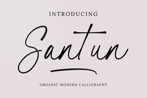 Elevate Your Brand with Santun Signature Font