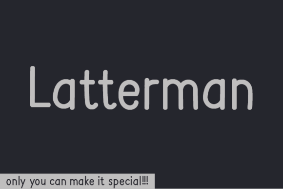 Enhance Your Brand with Latterman: A Unique Handwritten Font