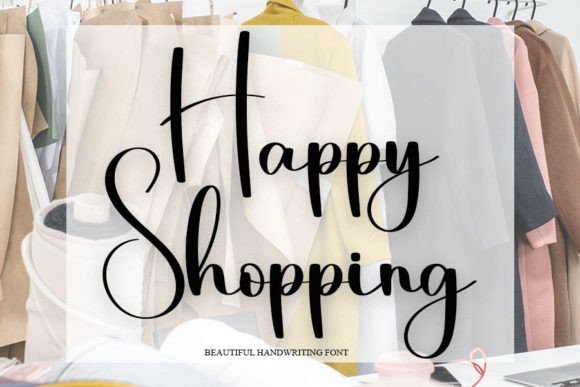 Happy Shopping: A Friendly Handwritten Font for Web Design