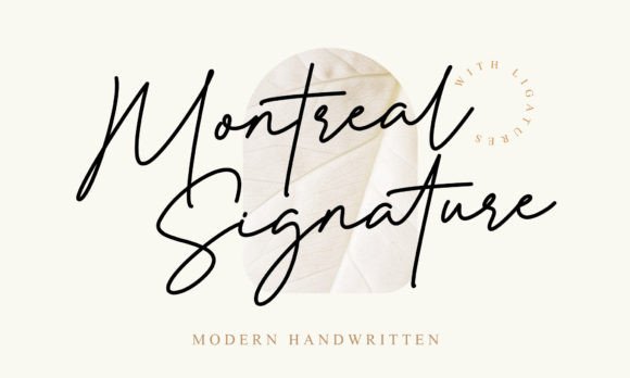 Montreal Signature: A Stylish Script Font for Marketers