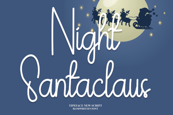 Night Santaclaus: A Festive Script Amp Font