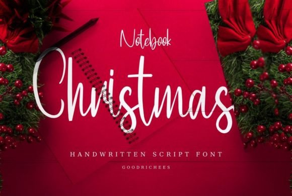 Notebook Christmas: A Charming Handwritten Font for Editorial Design