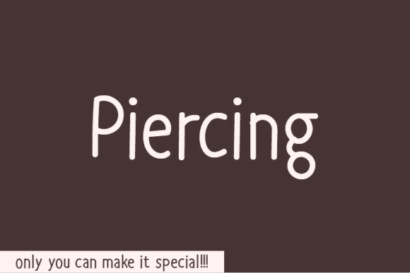 Piercing: A Unique Handwritten Font for Web Design