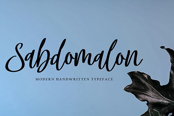 Sabdomalon: A Charming and Elegant Script Font for Crafters