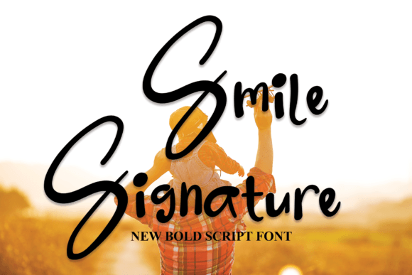 Smile Signature: A Handwritten Font for Editorial Charm