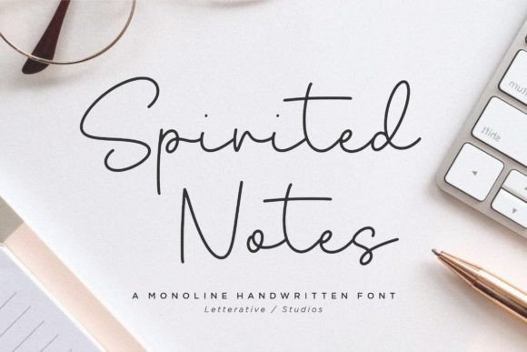 Spirited Notes: A Versatile Font for Crafters and Designers