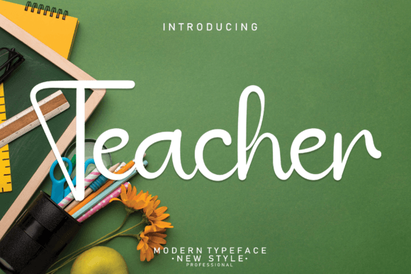 Teacher: A Charming Handwritten Font for Crafters