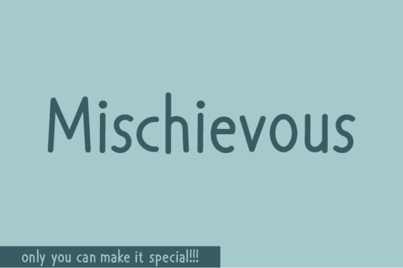 Unleash Creativity with Mischievous: A Unique Handwritten Font
