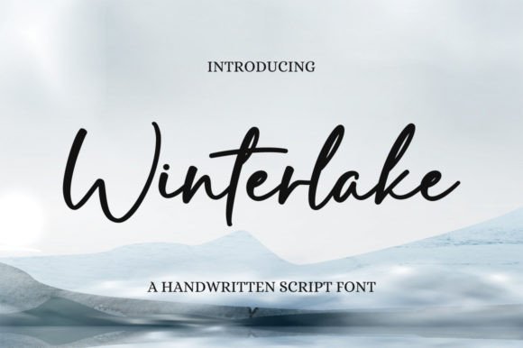 Winterlake: A Handwritten Font for Elegant Web Design
