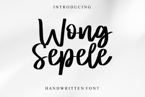 Wong Sepele: A Handwritten Font for Editorial Charm