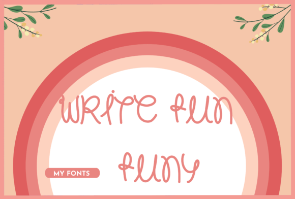 Write Fun Funy: A Playful Handwritten Font for Creative Publishing